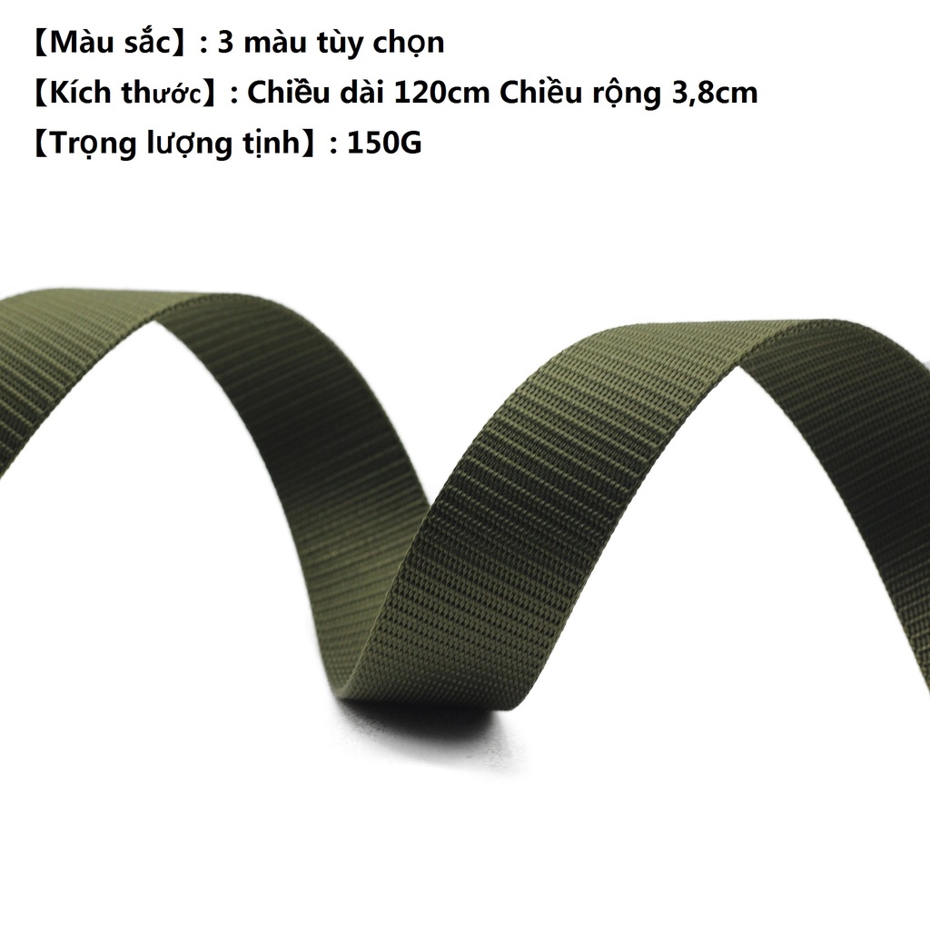 Thắt lưng vải canvas phong cách quân đội cá tính cho nam LuxHome.BAG