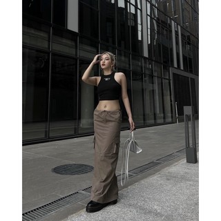 LONG CARGO SKIRT - TIDYCHIC
