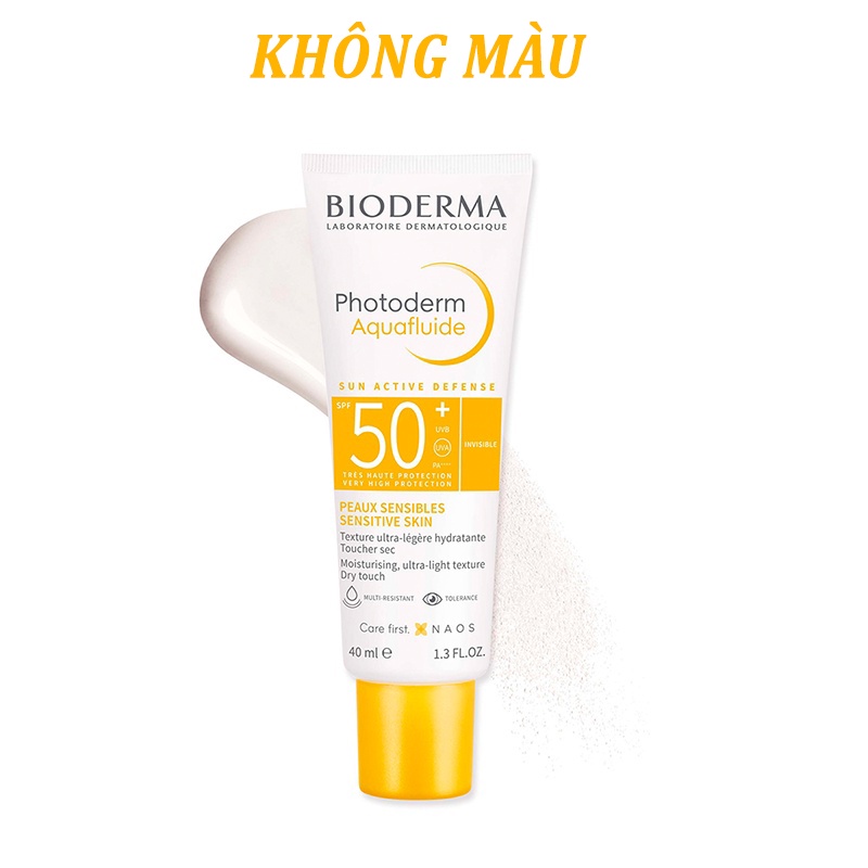 Kem Chống Nắng Giảm Bóng Nhờn Cho Mọi Loại Da Bioderma Photoderm Aquafluide SPF50+ 40ml