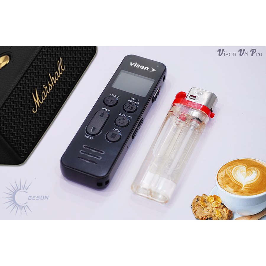 Máy ghi âm chuyên nghiệp Visen 668 16GB công nghệ Hàn Quốc- Chất lượng ghi âm và lọc âm tốt - Bảo hành 12 tháng