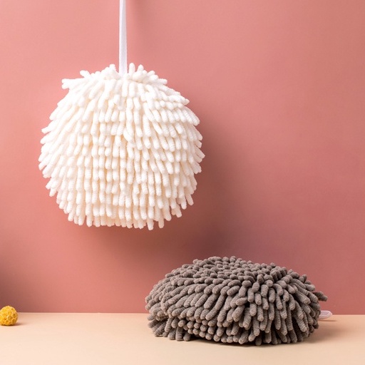 Khăn lau tay, Bông lau tay treo tường nhà bếp nhà tắm siêu thấm, Khăn lau tay tròn san hô hình bóng xốp siêu mềm 88353