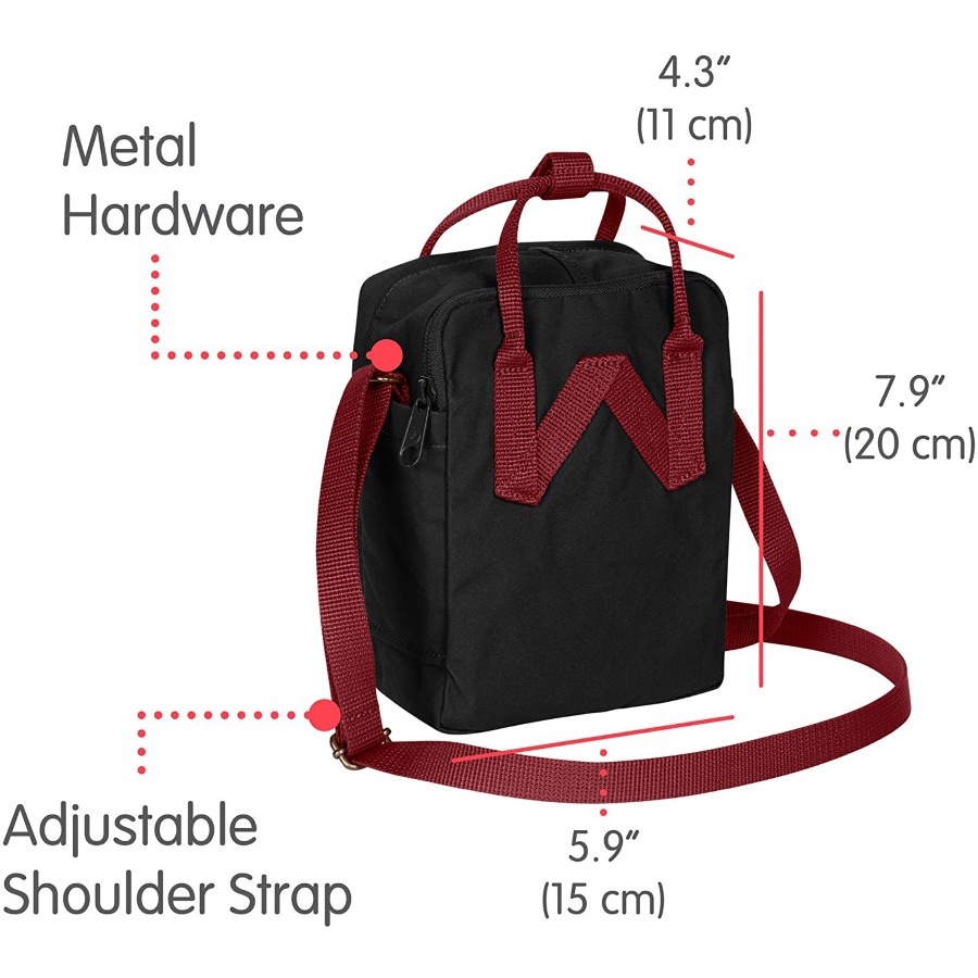 Túi đeo chéo Fjall Sling Black/Ox Red