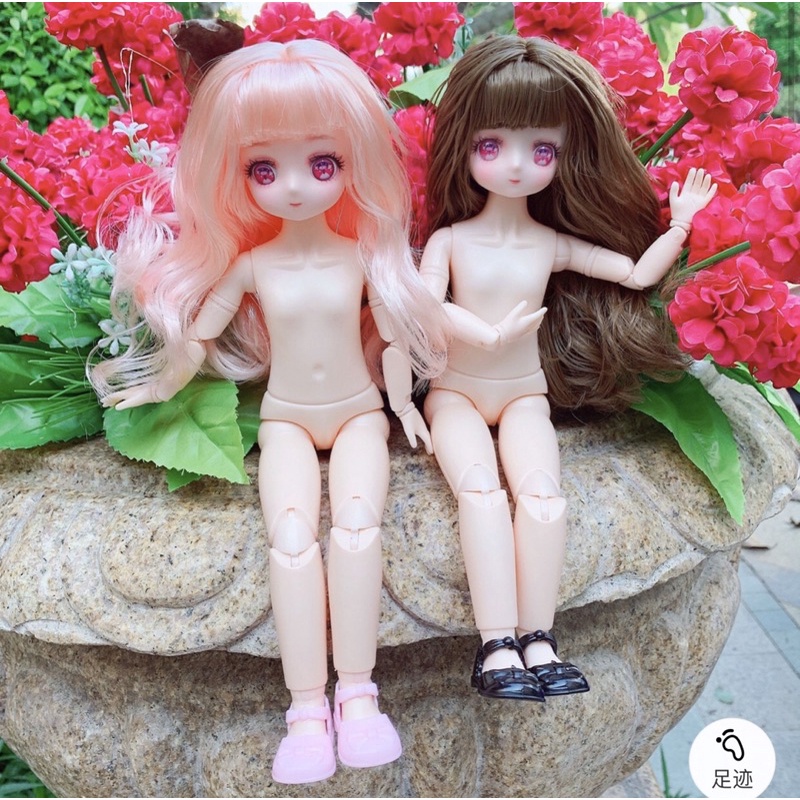 Búp bê babi cao 30cm , 20 khớp, búp bê anime siêu xinh mắt 3d