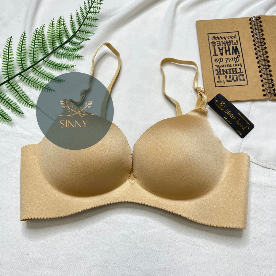 Áo ngực Thái Lan không gọng có mút, nâng, áo lót su đúc cao cấp 3 móc, Sisterhood 1010, Sinny