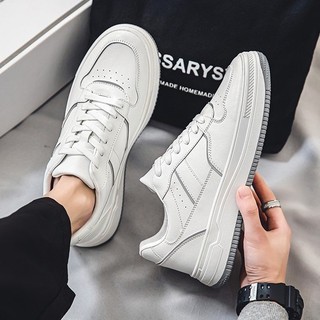 Giày da sneaker trắng, phong cách trẻ trung CS904