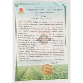 Trà Hoa Sen Hương Lài, Dứa, Móc Câu, Lâm Đồng Since 1972