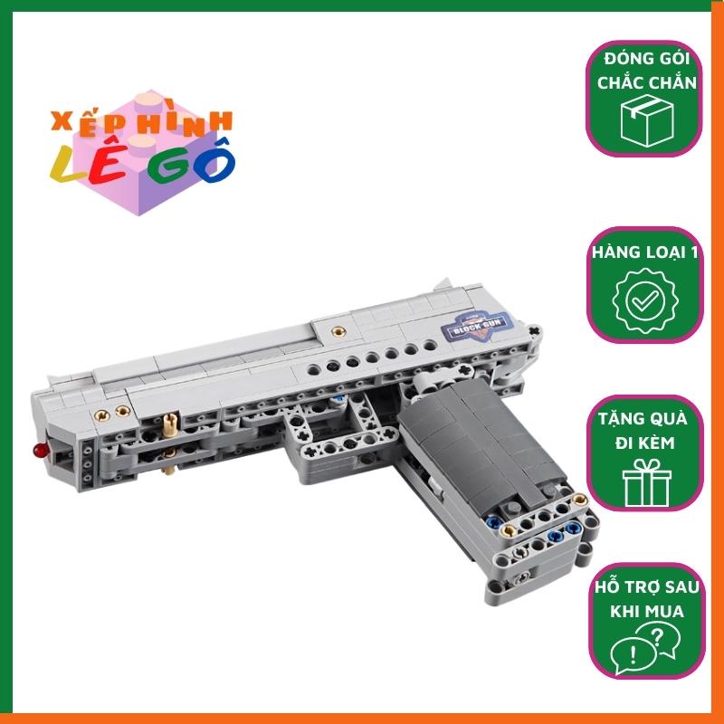 Đồ chơi lắp ráp mô hình súng lục bạc cada XHLG shop c81007