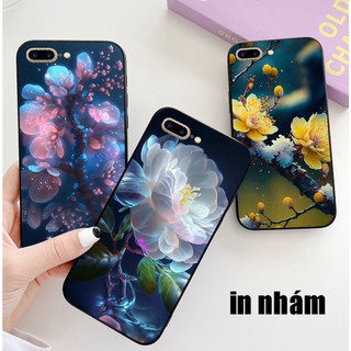 Ốp lưng iphone 7 / ip 8 / ip 7 plus / ip 8 plus in nhám hình hoa cỏ