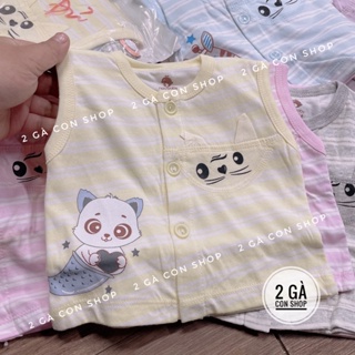 áo gile cotton cho bé 3-11kg