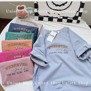 Áo thun 3158 , áo phông cotton khô wherever unisex nam nữ_unisex
