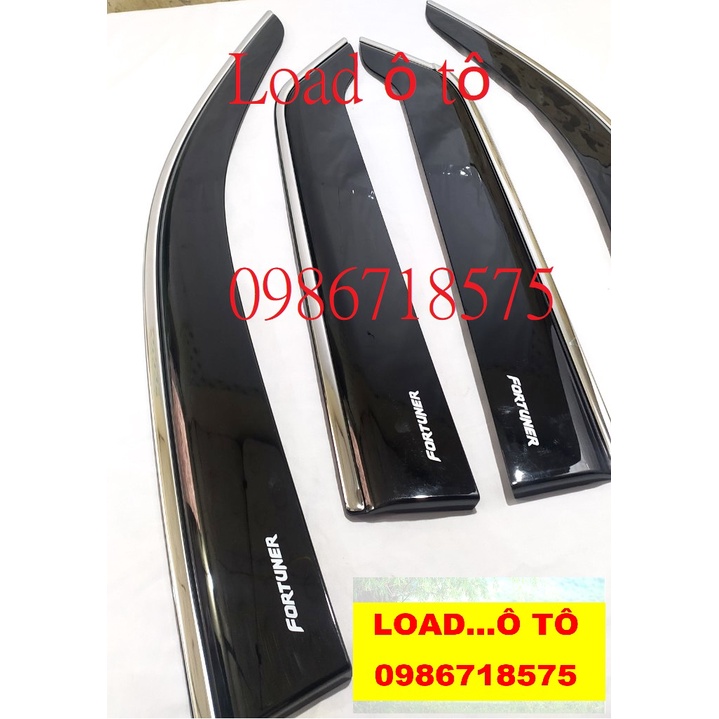 Vè Che Mưa Xe Toyota Fortuner 2023-2017 Và Đời 2006-2016 Cũ Mẫu Chỉ Inox Cao Cấp, Có Sẵn Keo Dán 3M