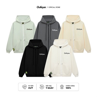 Áo Hoodie Zip Logo Outlayer