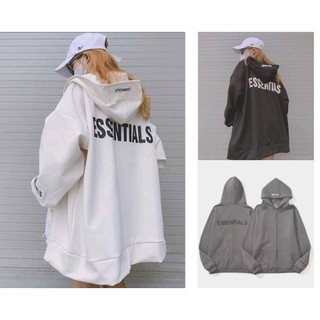 Áo khoác nam nữ nỉ có mũ form rộng unisex