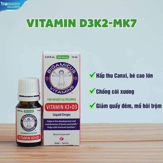 BioAmicus Vitamin D3K2MK7 Bao Kép 10ml