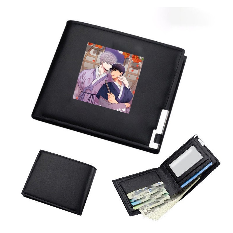 Ví da cầm tay nam nữ in hình Passion BL tiện lợi anime chibi