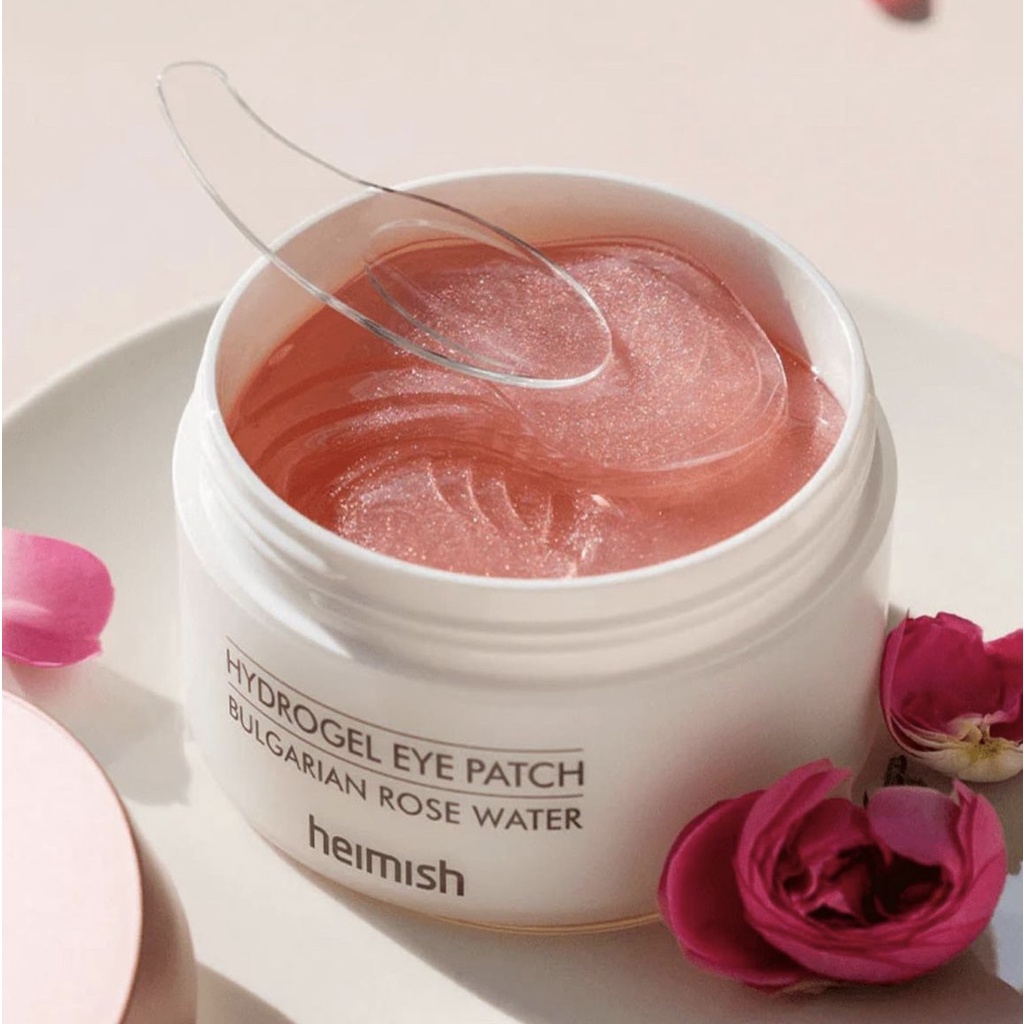 Mặt nạ mắt chống nhăn, sáng da tinh chất hoa hồng  Bulgarian Rose Hydrogel 60 miếng [nun.cleanbeau