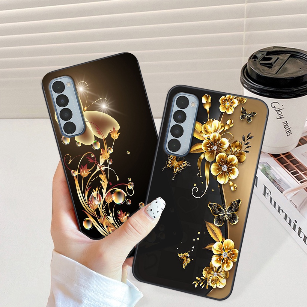 Ốp Oppo Reno4 / Reno4 Pro / Reno 4 in hình hoa lá họa tiết siêu đẹp, sang trọng