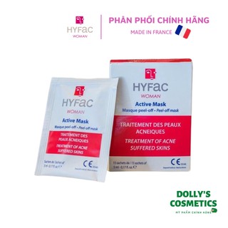 Mặt nạ hoạt chất giảm mụn trứng cá - hyfac woman active mask 15x5ml