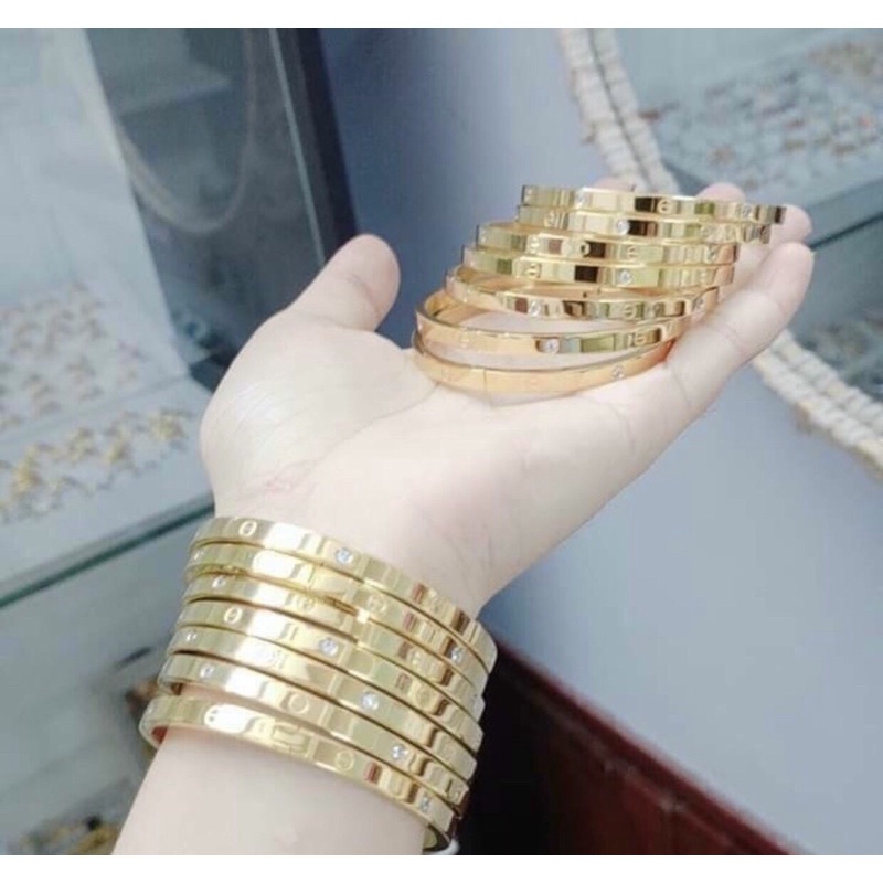 VÒNG TAY TITAN BẢNG MỎNG DẠNG TRÒN