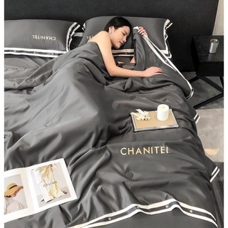 SET CHĂN GA GỐI PHI LỤA CHĂN TRẦN CHANITEL SANG CHẢNH