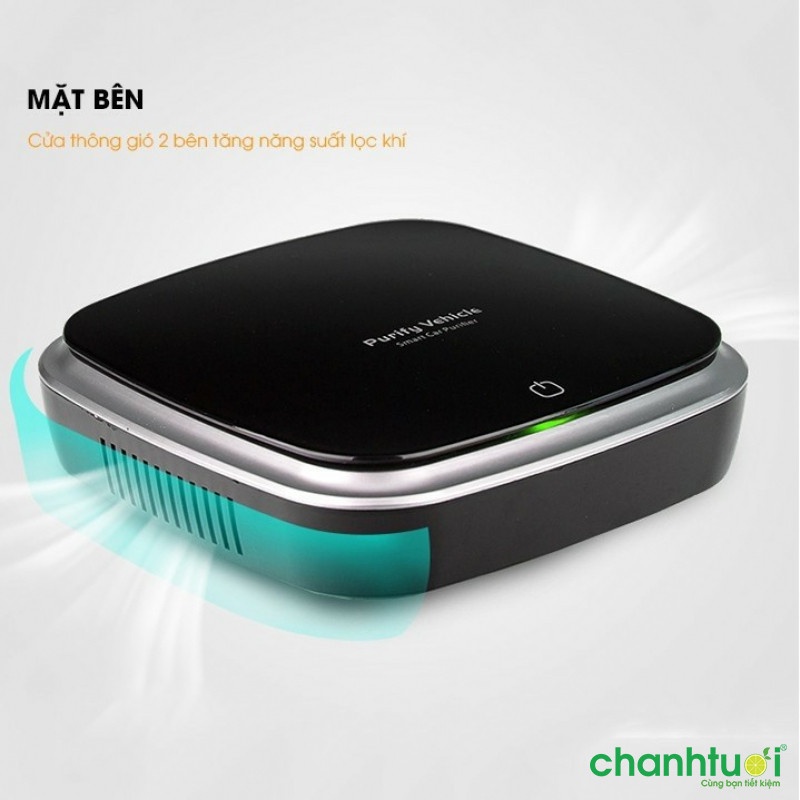 Máy lọc không khí ô tô, máy khử mùi xe hơi, chống say xe, màng HEPA lọc bụi mịn PM2.5, xông tinh dầu, BH 12 tháng