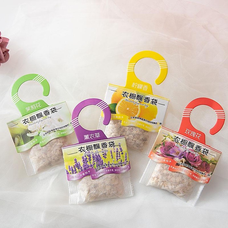 Túi thảo mộc hương hoa nhiều mùi, túi thơm Nature mới khử mùi, làm thơm tủ áo, tủ giày, xe hơi.... có móc treo tiện dụng