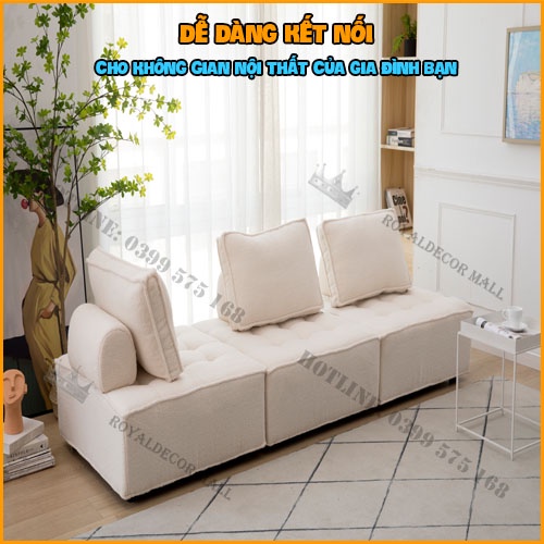 Ghế Sofa Tatami, Ghế Sofa Phong Cách Tối Giản, Bọc Vải Cashmere  - Nội Thất Phòng Khách | BigBuy360 - bigbuy360.vn