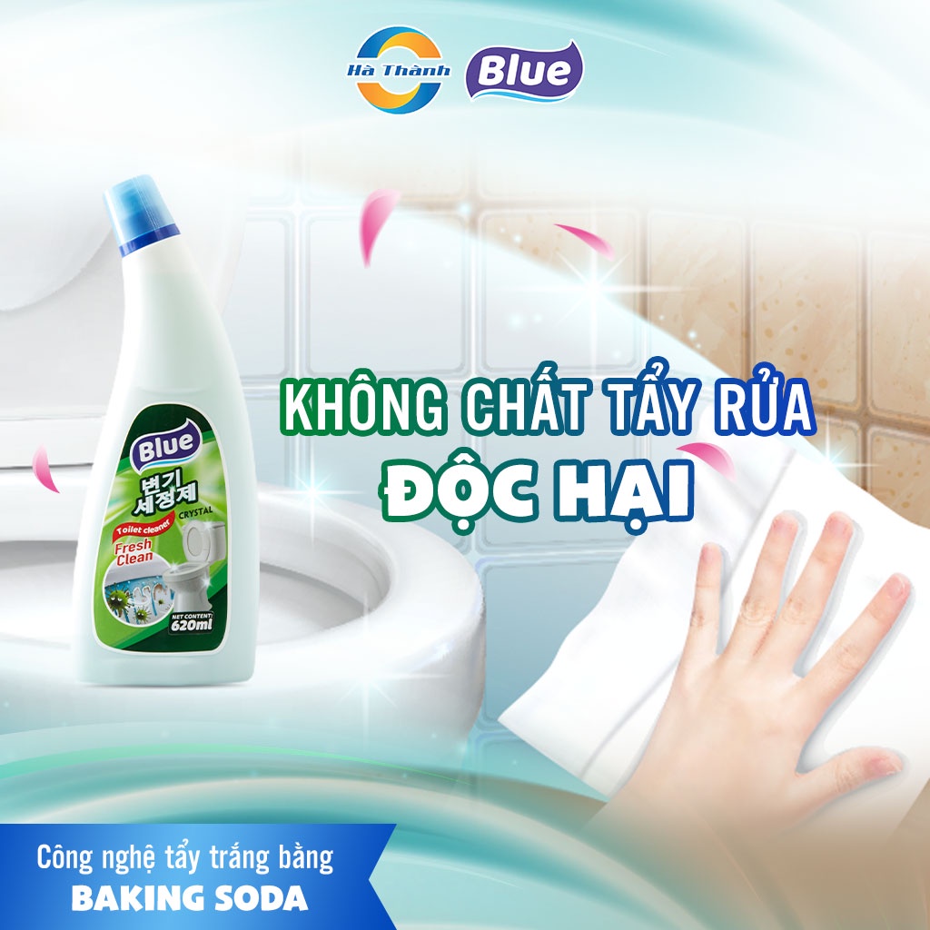 Nước tẩy bồn cầu Blue Hàn Quốc diệt khuẩn hương hoa 620 mL