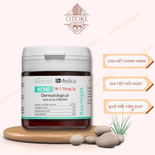 Kem dưỡng cho da dầu mụn Bielenda Dr. Medica Anti-acne Dermatological 50ml giúp giảm mụn, mờ thâm hàng Nga | BigBuy360 - bigbuy360.vn