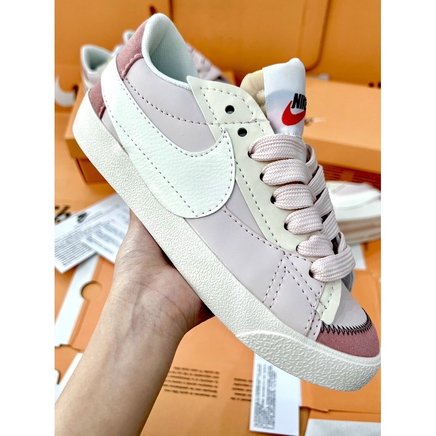 Giày thể thao Blazer Low 77 _Ni'ke hồng_ Blazer hồng phấn hàng cao cấp Full Box