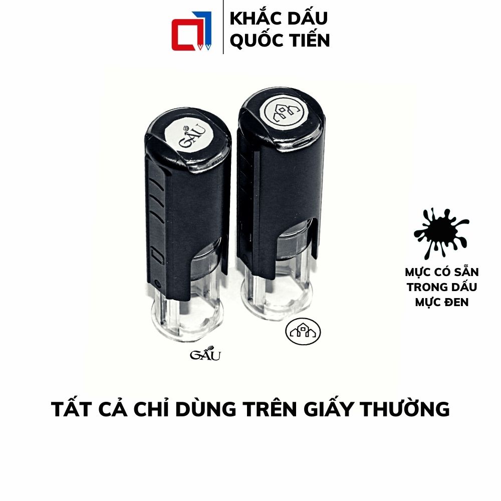 Con Dấu Tích Điểm, Làm Con Dấu Tích Điểm Theo Yêu Cầu Tròn 1cm Có Sẵn Mực Hãng Dấu TDstamp T12