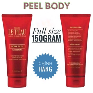 Peel da body toàn thân LEPEAU, peel body trắng sáng hỗ trợ mờ thâm sạm sau 7 ngày 150ml
