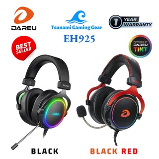 Tai nghe DareU EH925 Black | EH925 Black Red | led RGB | âm thanh 7.1 | mic liền