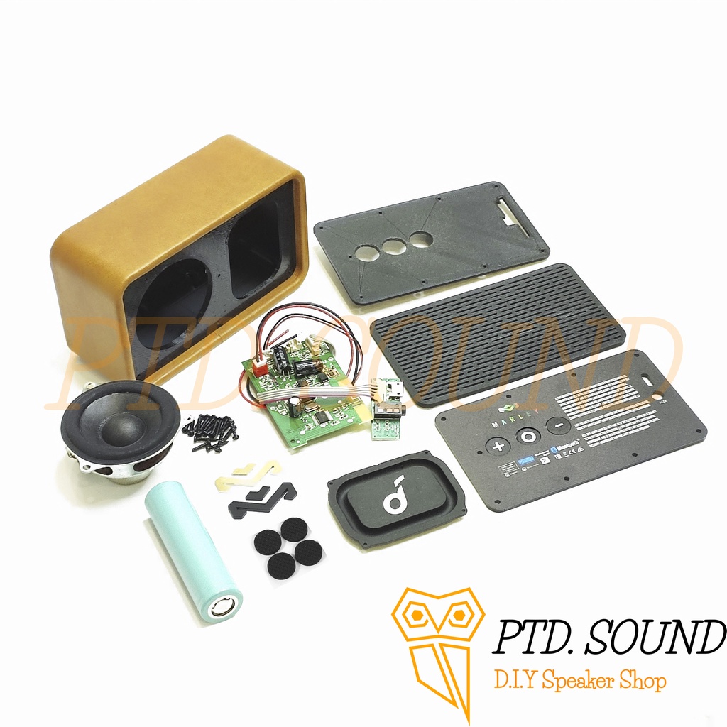 Combo Kit Cú Mèo 1 DIY chế loa Di động bluetooth mini siêu bass từ PTD Sound