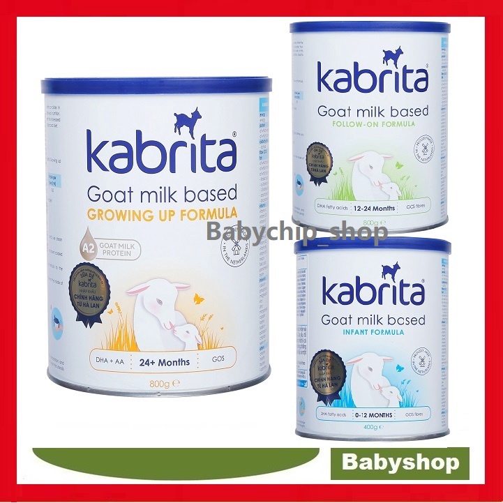 Sữa Dê Kabrita số 1,2,3 hộp 800g (hàng nhập khẩu nguyên lon từ Hà Lan)