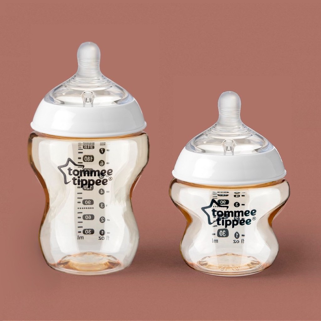 COMBO 2 Bình Sữa Tommee Tippee PPSU Ty Siêu Mềm Tự Nhiên TẶNG 1 Bình Nước Rửa Bình Sữa/Sữa Tắm Organic Lamoon (Tuỳ Chọn)