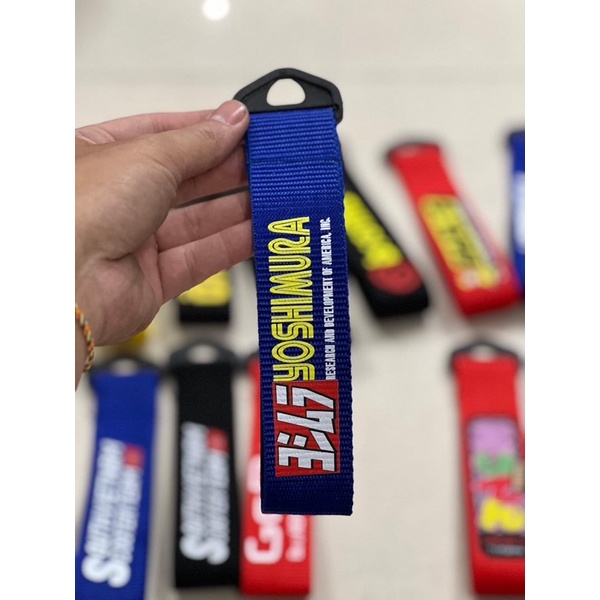 Móc khóa dây vải xe máy