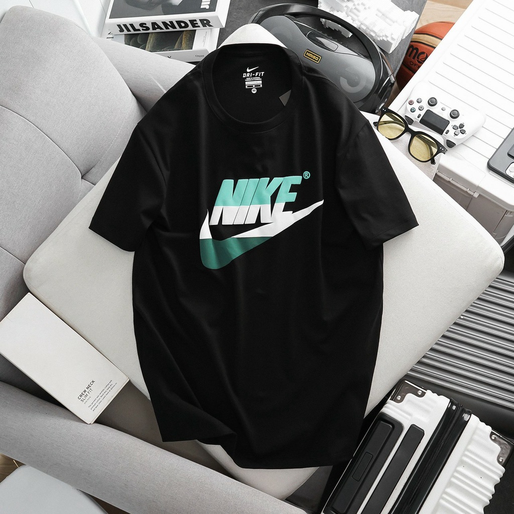 Áo thun thời trang thể thao, áo phông nam chất liệu cotton 4 chiều, logo in nổi cao cấp N23