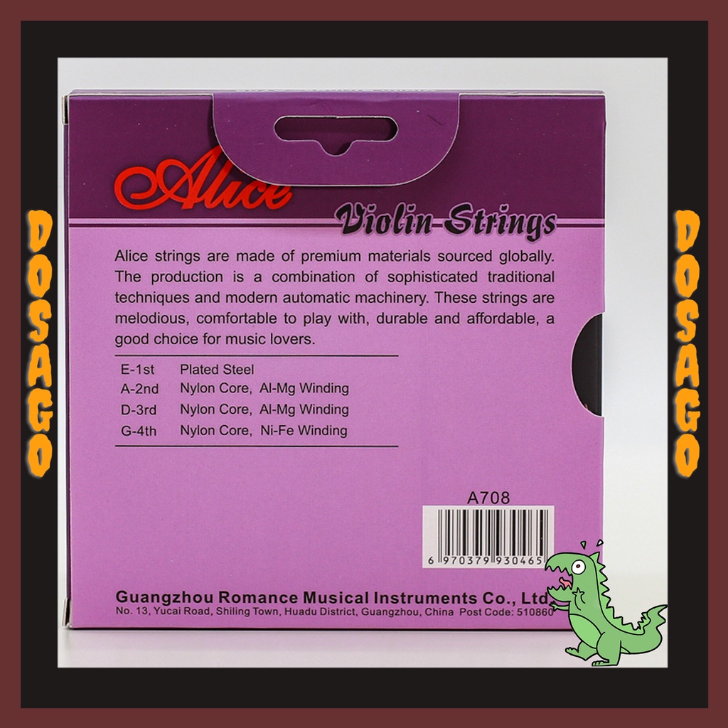 Chính hãng - Dây đàn Alice A708 dành cho đàn Violin cao cấp