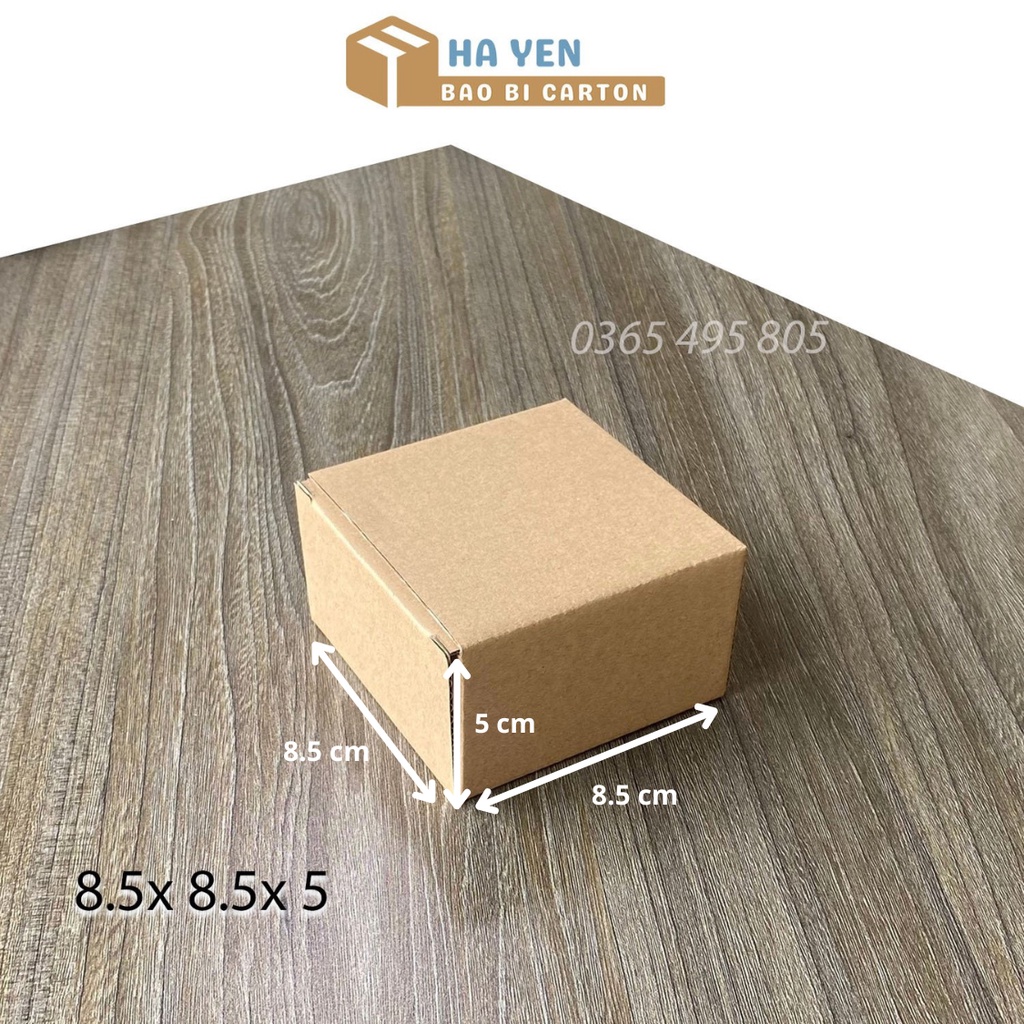 8.5 x 8.5 x 5 cm Hộp Carton Nắp Gài