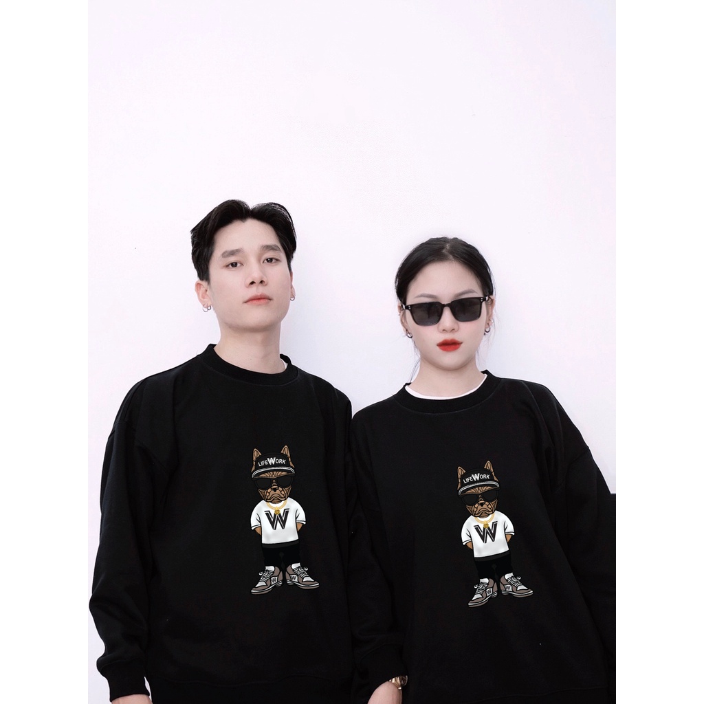 Áo sweater lifework nỉ chân cua cao cấp/ mã 71