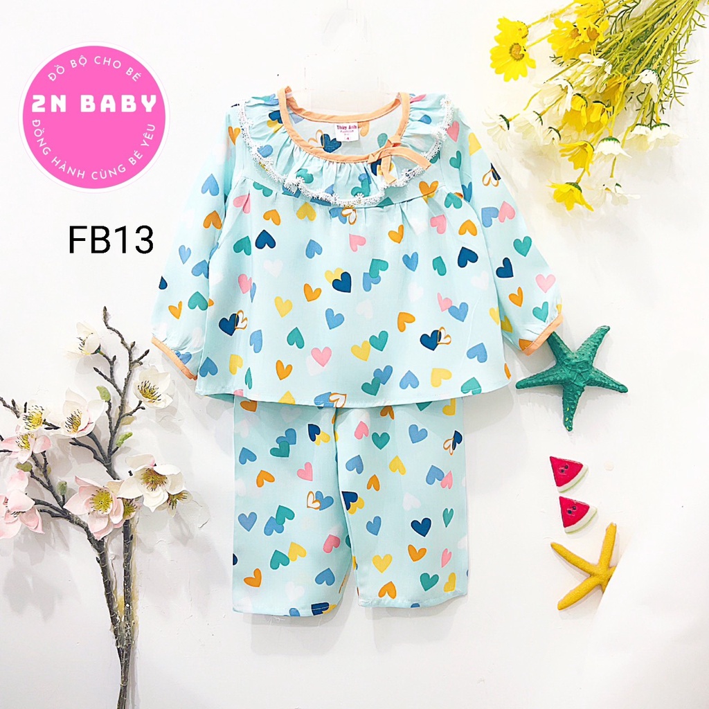 Tole Tay Dài Bèo Cổ Tròn Bé Gái 24 - 37kg (size S M L)