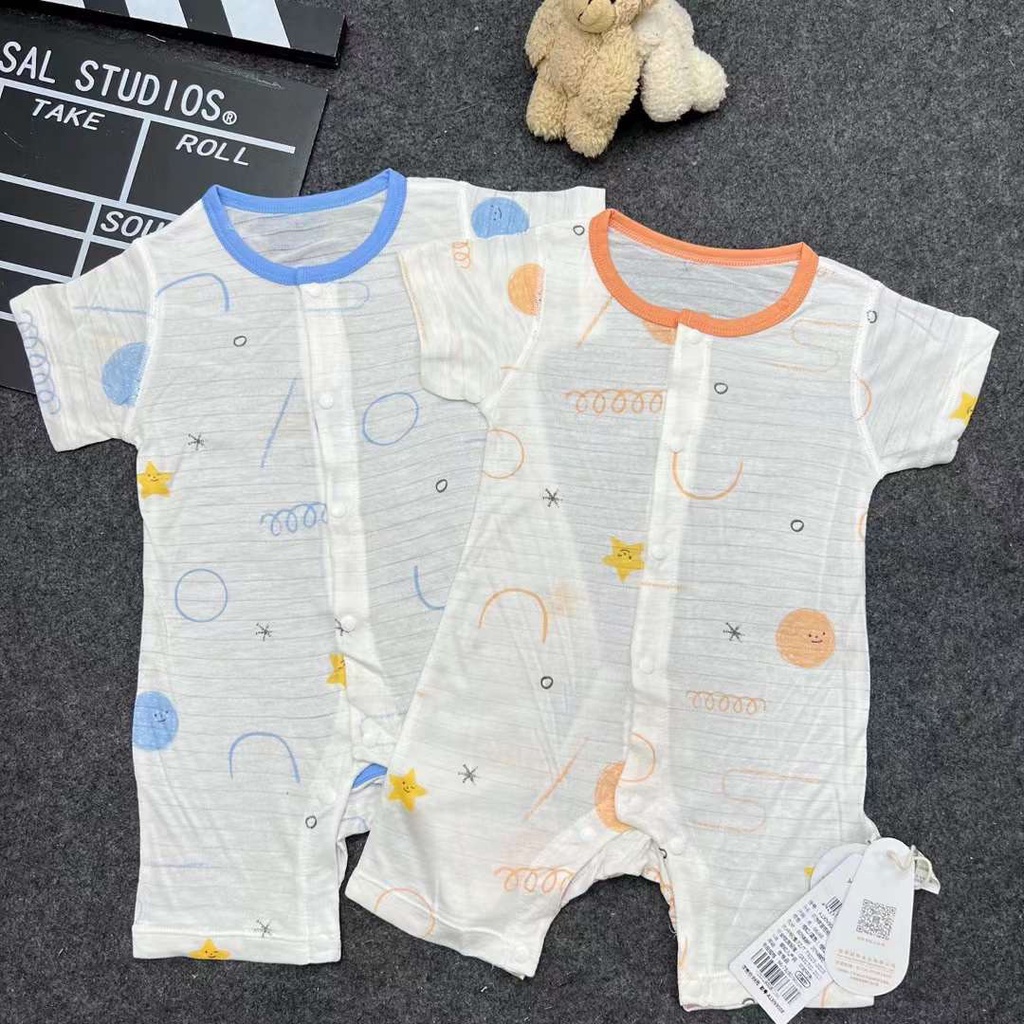 Body đùi bé trai bé gái, bodysuit, romper cho bé vải sợi tre cao cấp Ammer