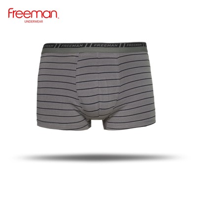 Quần lót boxer nam Freeman thiết kế sọc trẻ trung, chất liệu cotton thấm hút mồ hôi tốt BO507