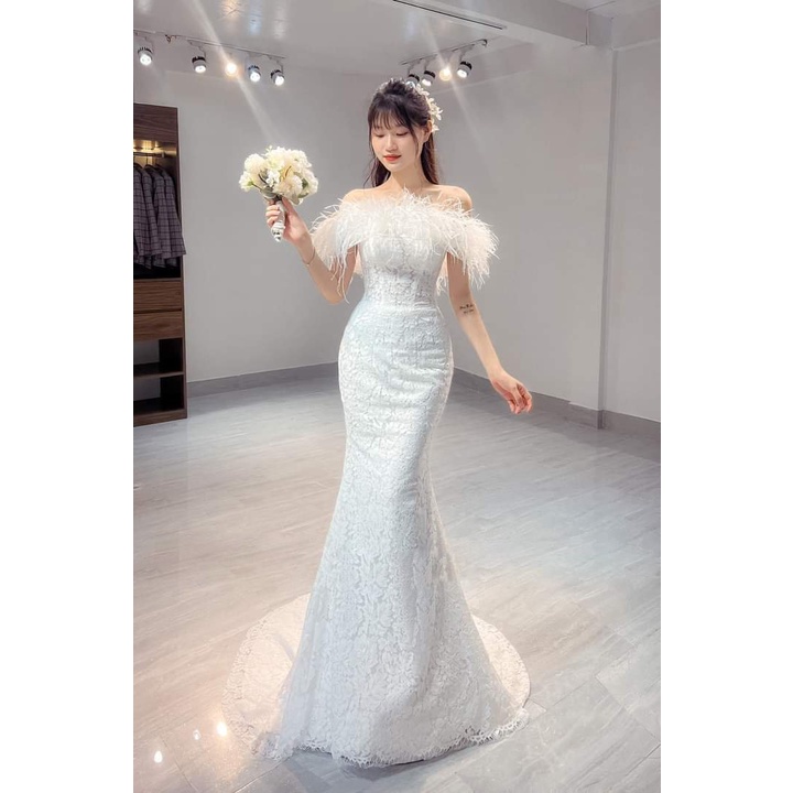 Váy cưới, váy đi bàn cao cấp kiểu dáng tiểu thư, sang chảnh ^^