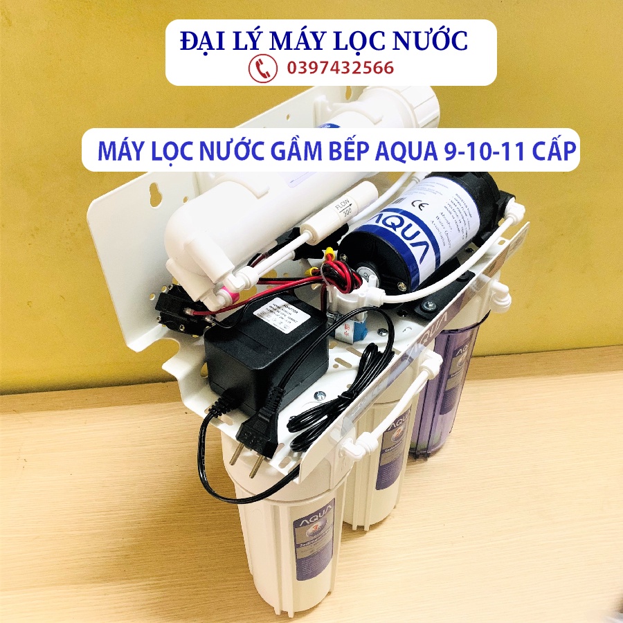 Máy lọc nước RO không vỏ tủ AQUA 8 9 10 cấp lọc , máy lọc nước RO lắp gầm bếp chính hãng AQUA, Máy lọc nước không tủ