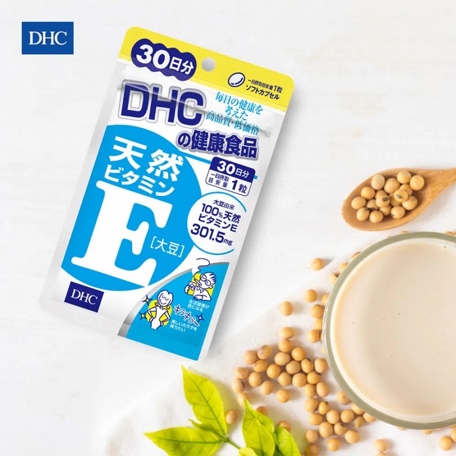 Viên uống DHC Vitamin E Nhật Bản 30 ngày cho làm da khỏe mạnh và ngăn ngừa lão hóa
