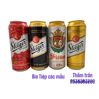 Bia steiger đen, vàng, sitnan 500ml date t6.2023
