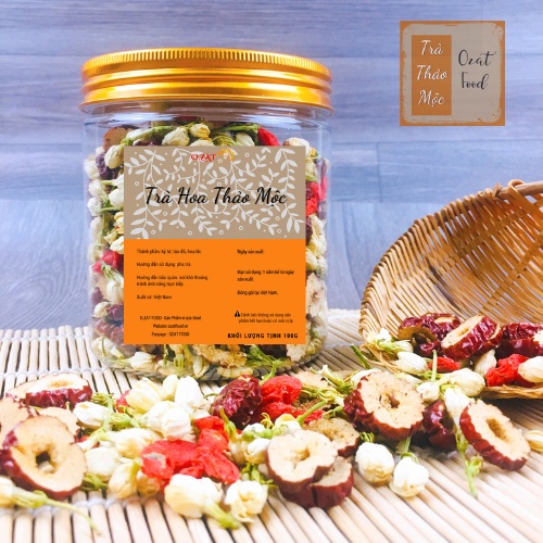 Trà hoa thảo mộc mix nhiều vị 100G - 120G OZAT FOOD tự chọn vị theo phân loại tốt cho sức khỏe
