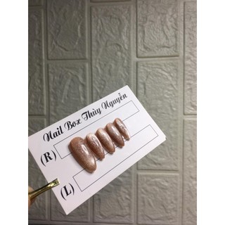 Nailbox móng úp thiết kế mắc mèo nul đậm kèm keo dũa nail